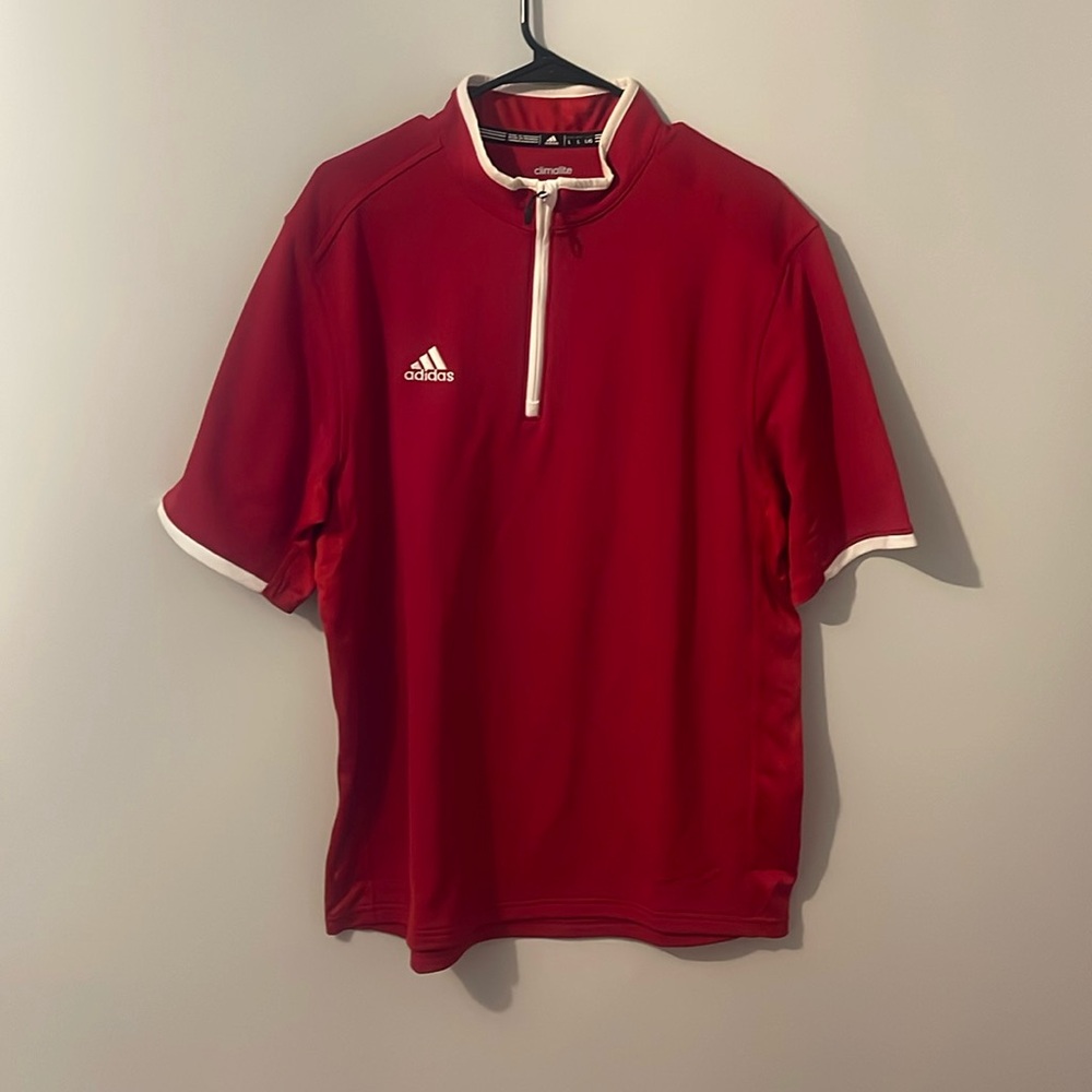adidas red T-shirt